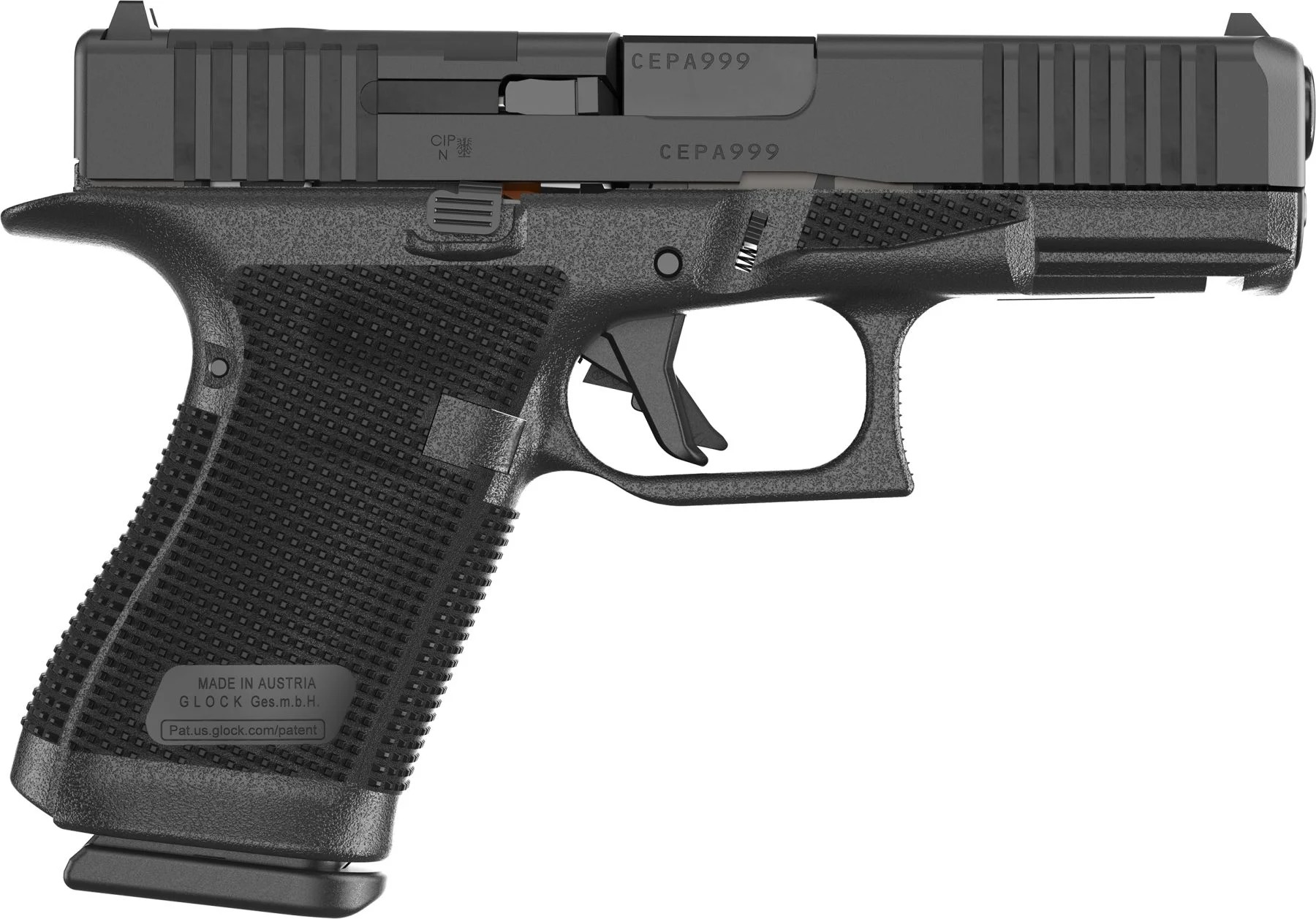 Glock G19 Gen6 9mm Pistol, 4.02" Optic Ready, Serrated Slide, 15+1 - 15+1 Rounds | 4.02" Barrel | Blue/Black - Image 4