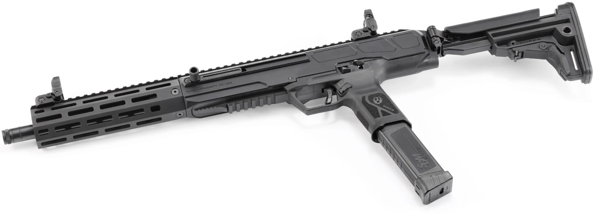 Ruger LC Carbine 10mm Semi Auto Rifle w/Folding Stock, Flip Up Sights, 30+1 - 30+1 Rounds | 16.25" Barrel - Image 2