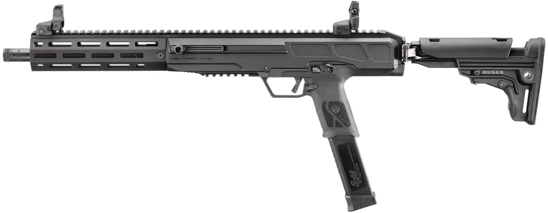 Ruger LC Carbine 10mm Semi Auto Rifle w/Folding Stock, Flip Up Sights, 30+1 - 30+1 Rounds | 16.25" Barrel - Image 3