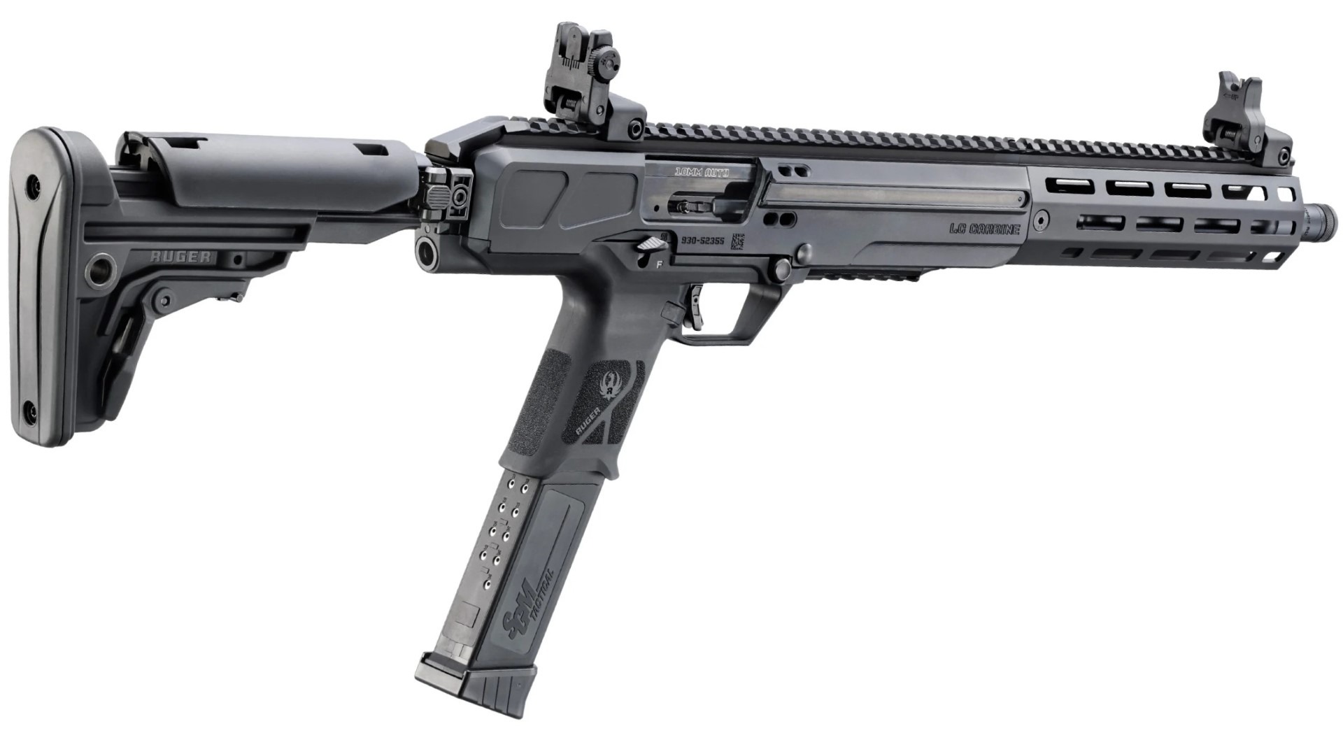 Ruger LC Carbine 10mm Semi Auto Rifle w/Folding Stock, Flip Up Sights, 30+1 - 30+1 Rounds | 16.25" Barrel - Image 4