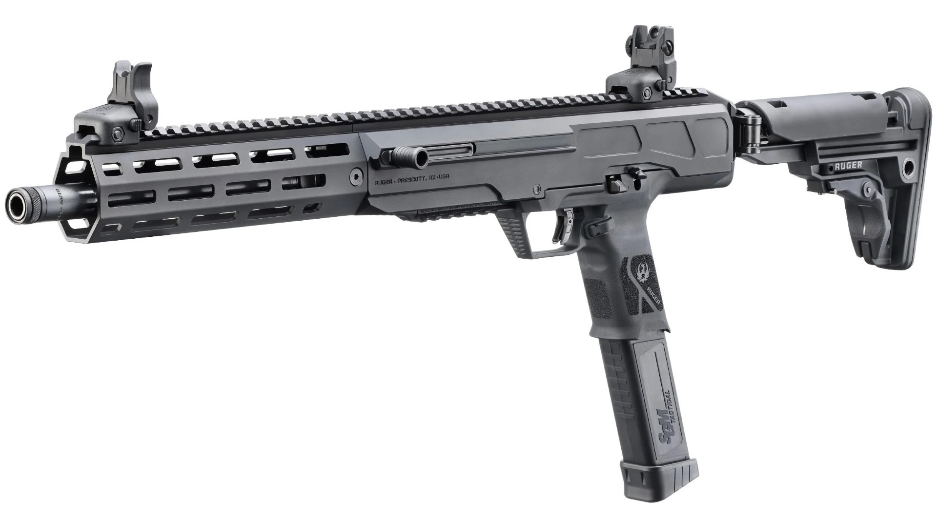 Ruger LC Carbine 10mm Semi Auto Rifle w/Folding Stock, Flip Up Sights, 30+1 - 30+1 Rounds | 16.25" Barrel - Image 6