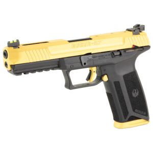 Ruger Limited Edition 57 5.7x28mm Semi Auto Pistol, Gold Cerakote Finish, 20+1 - 20+1 Rounds | 4.9" Barrel | Gold | Adjustable Sights